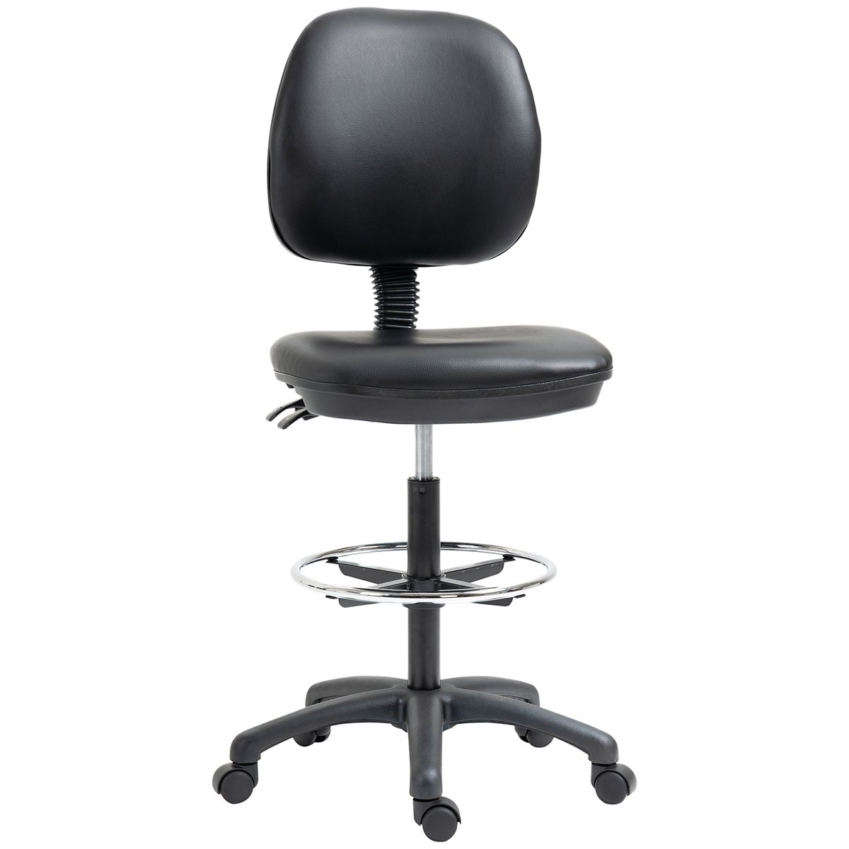 Chaise de bureau pour poste de travail debout noir, HOMCOM
