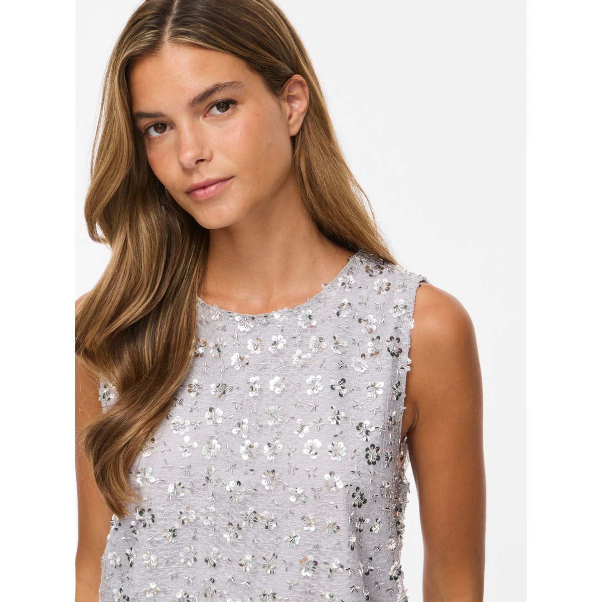 Top Sans Manches gris - silver1, VILA