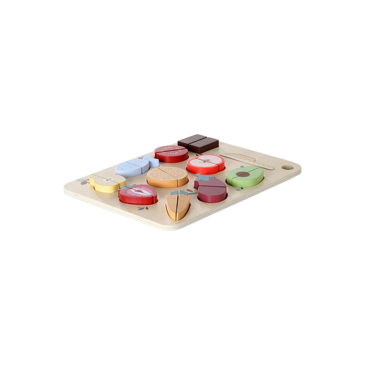 Puzzle fruits à découper en bois FSC® beige, VERTBAUDET