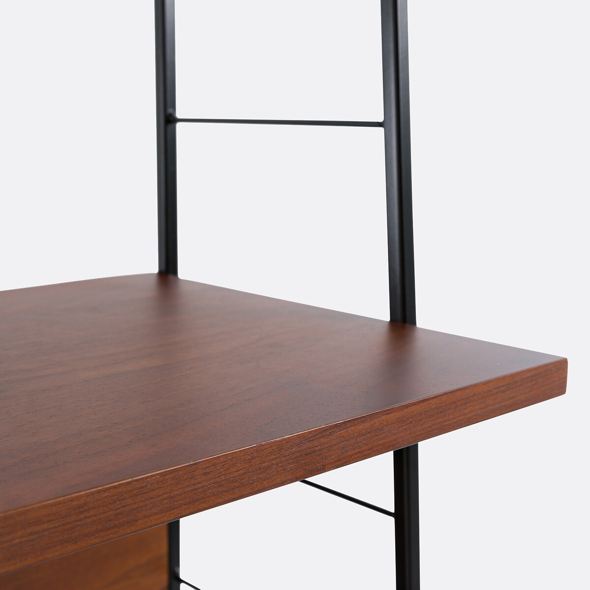Soporte TV/Hifi vintage, chapa de nogal, WATFORD difuminado/negro, LA REDOUTE INTERIEURS