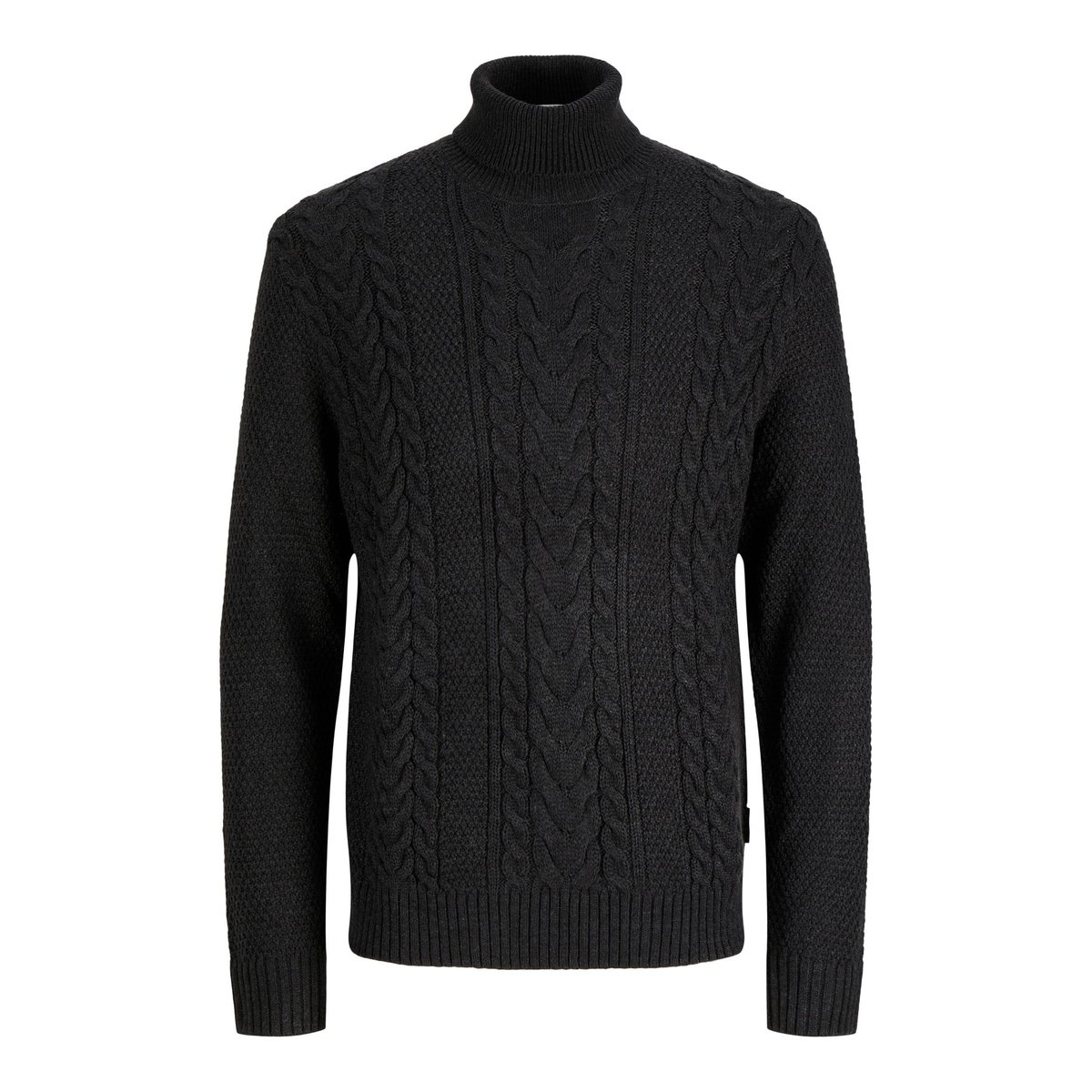 Pull En Maille dark grey melange 1, JACK & JONES