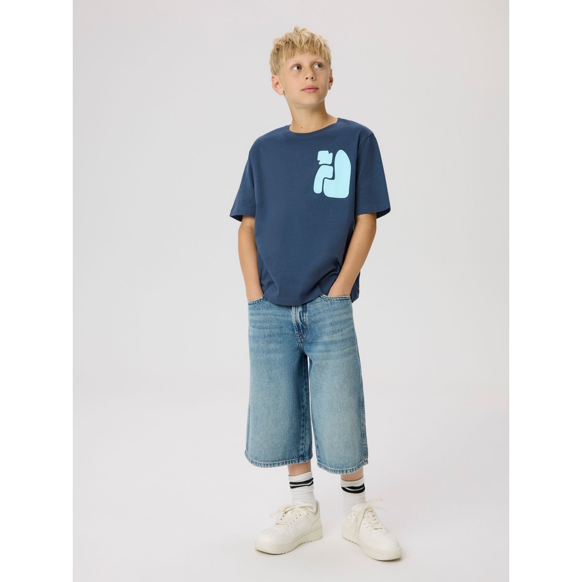 Short bleu - light blue denim1, NAME IT
