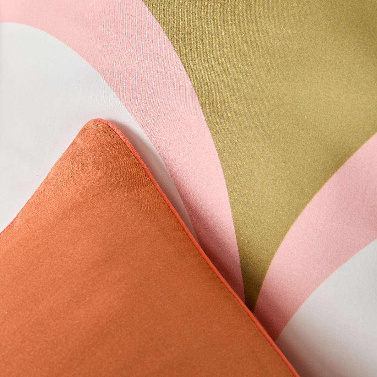 Taie d'oreiller en satin de coton, WONDER imprimé, MAPOÉSIE X LA REDOUTE INTÉRIEURS