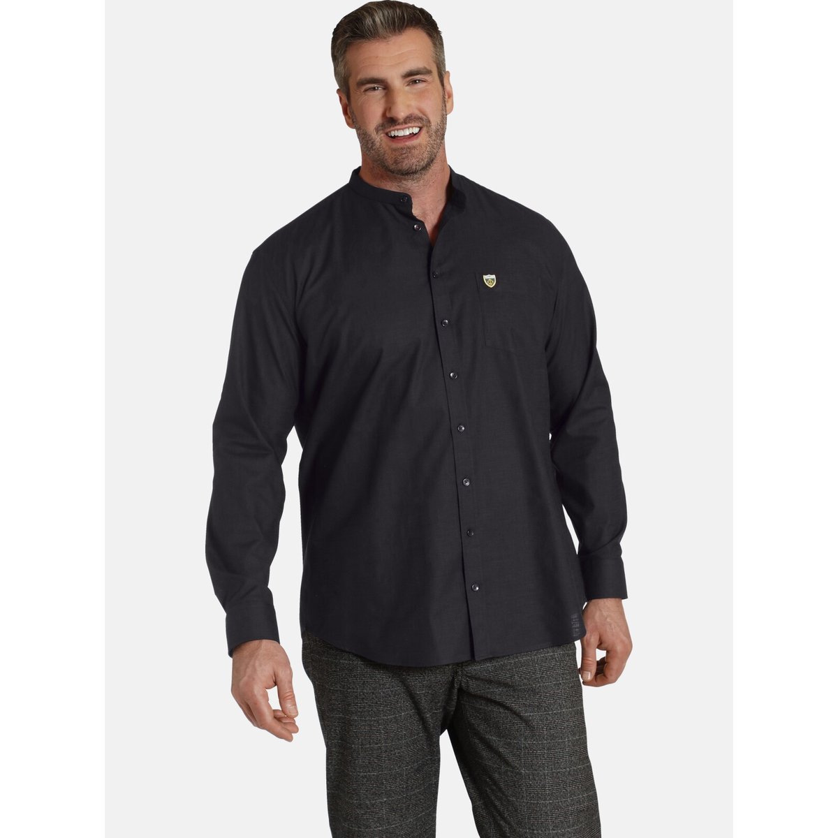 Chemise DUKE TANCRED noir, CHARLES COLBY