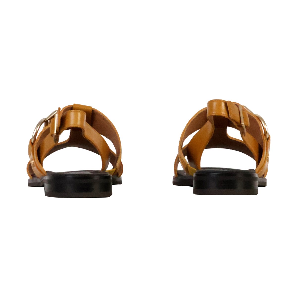 Sandales Cuir Gretta camel, EMILIE KARSTON