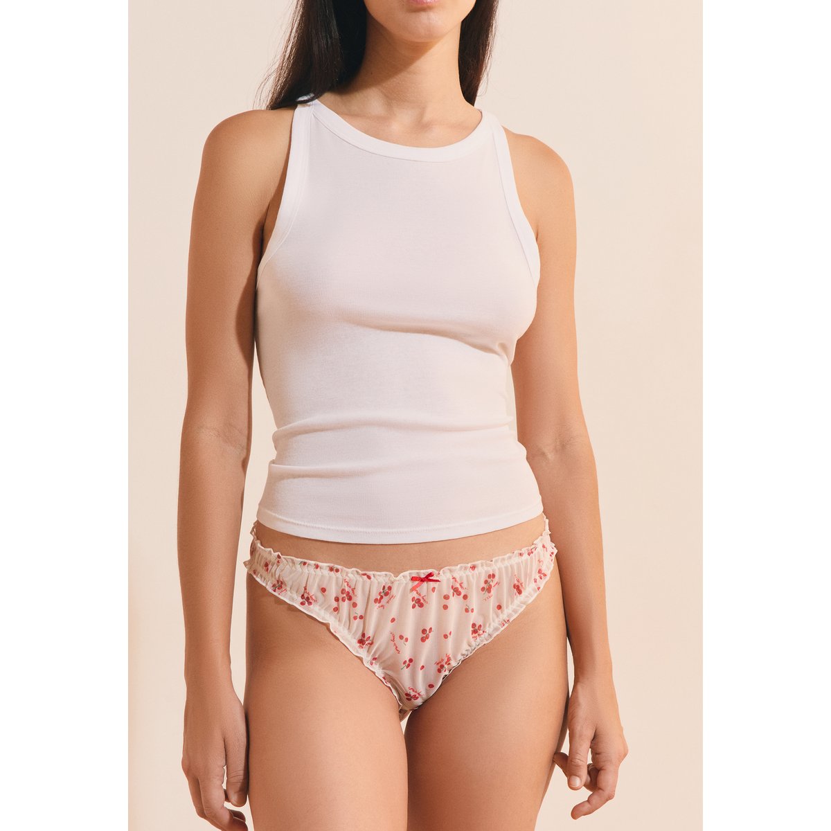 Culotte bloomer imprimée BLISS2 blanc, ETAM
