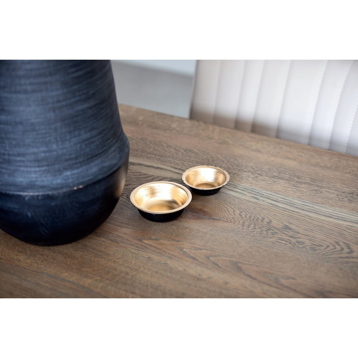 Table à manger contemporaine en chêne massif pied oblique asymétrique style moderne 200x90cm HUDSON bois naturel, PIER IMPORT