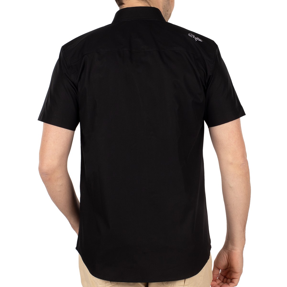 Chemise manches courtes fly noir, SHILTON