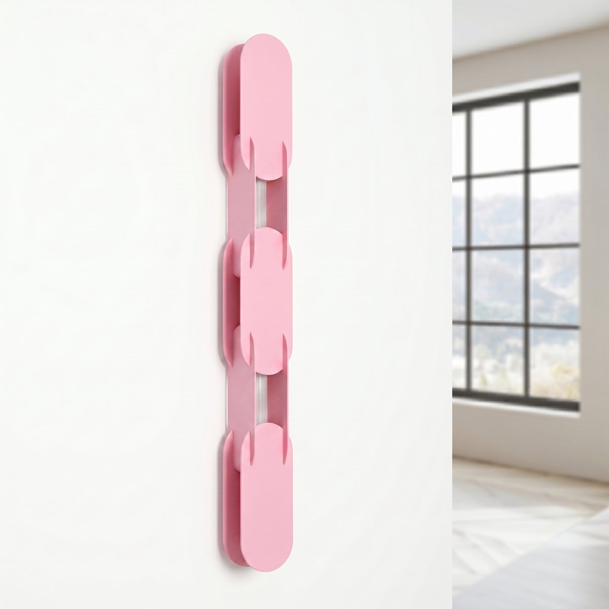 Applique murale Acier Rose LED 1 Chain rose, EDEN