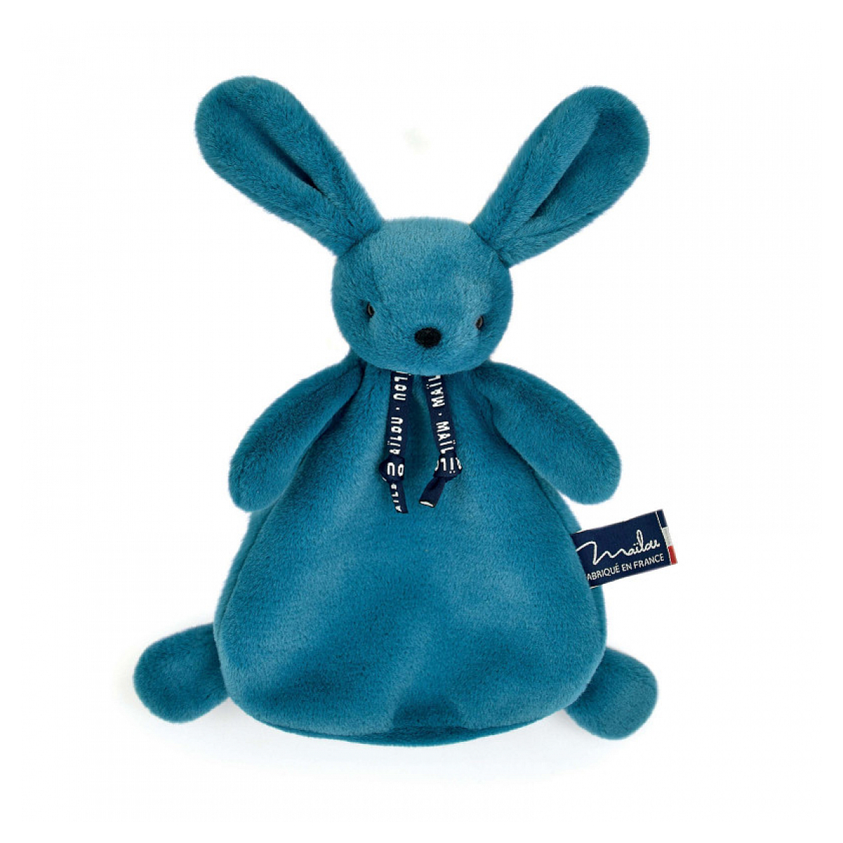 Dorlotin doudou lapin bleu minéral MA0186 aqua, MAILOU TRADITION