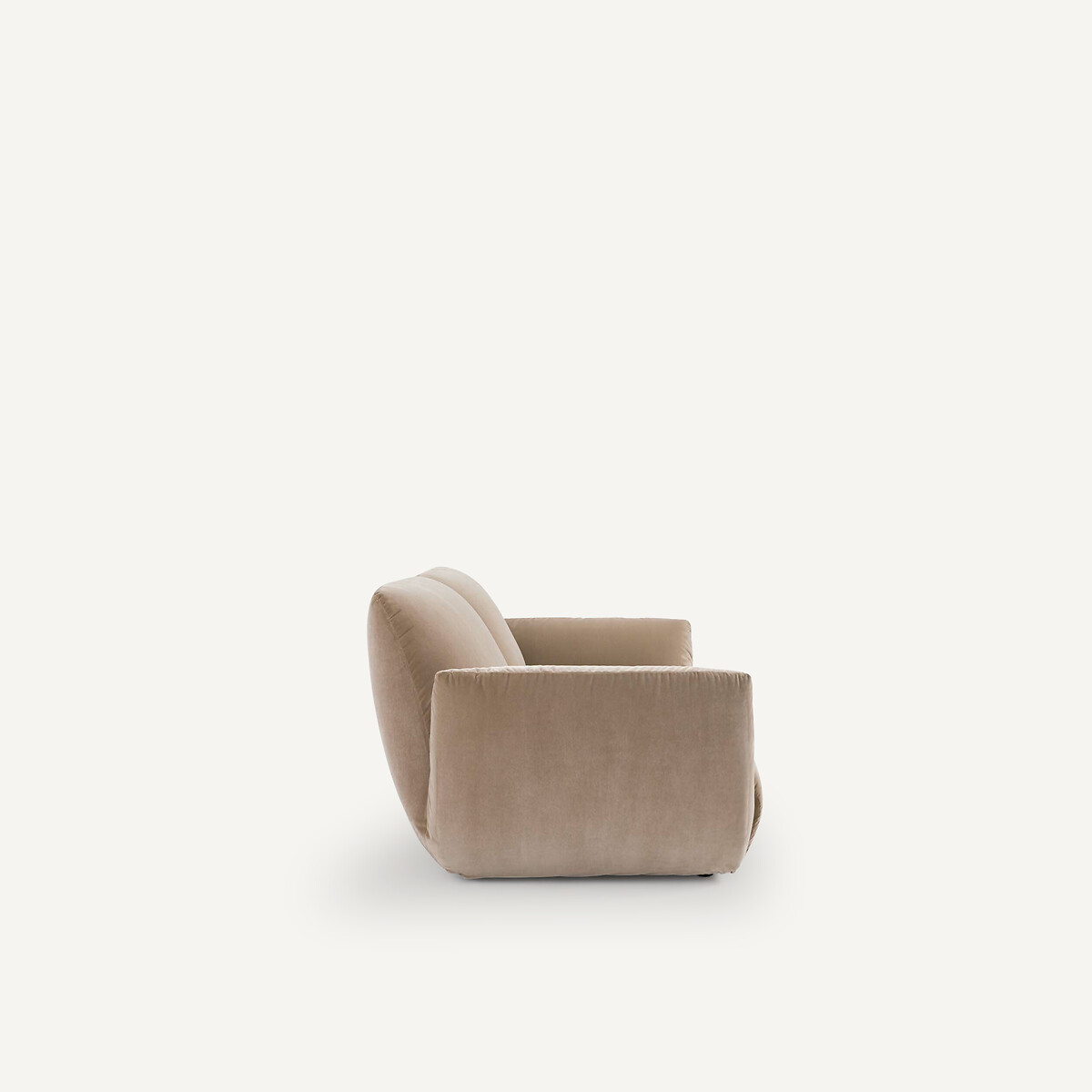 Divano velluto, Spogano beige cendré, AM.PM