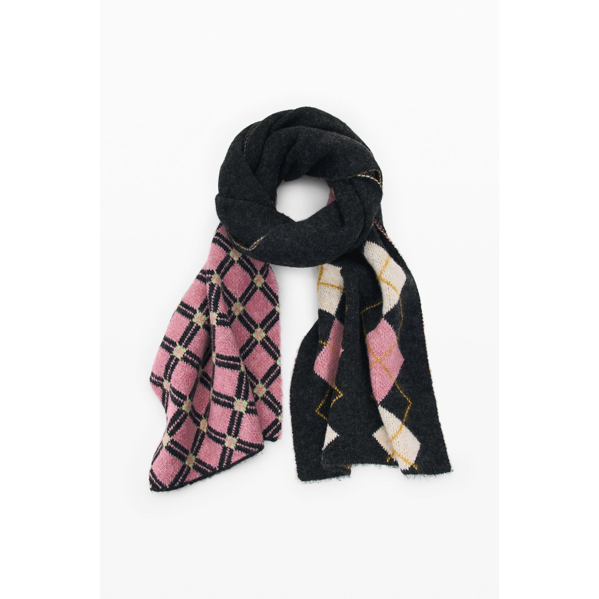 Écharpe longue jacquard gris, DESIGUAL