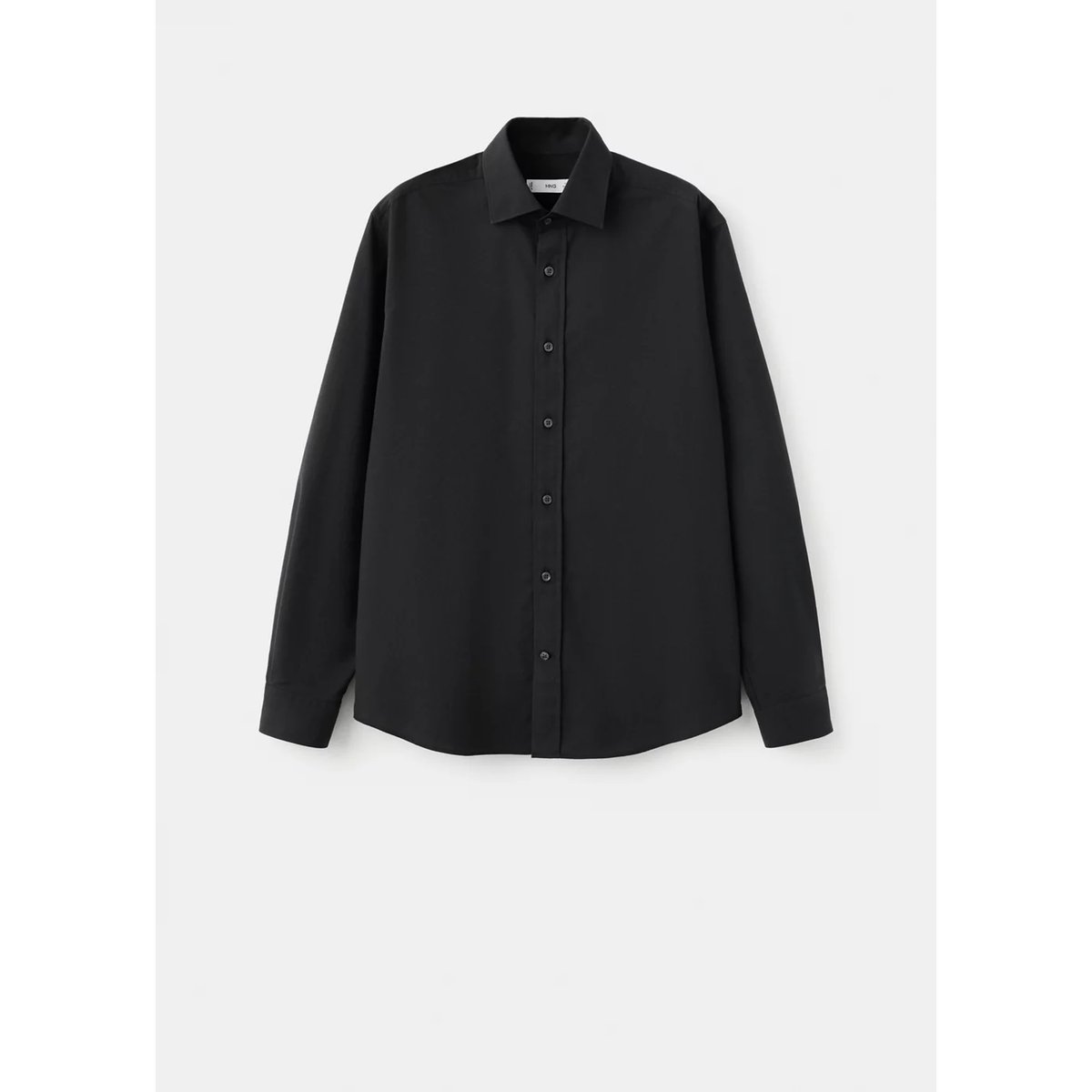 Chemise 100 % coton slim-fit noir, MANGO MAN