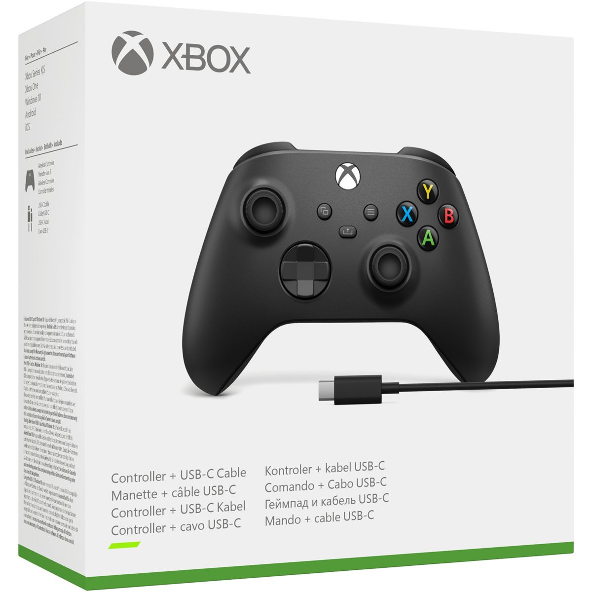 Manette Sans Fil Avec Cable Pour Pc couleur unique, MICROSOFT