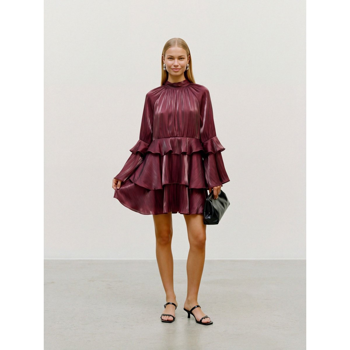 Robe À Volants rouge - biking red 1, VERO MODA