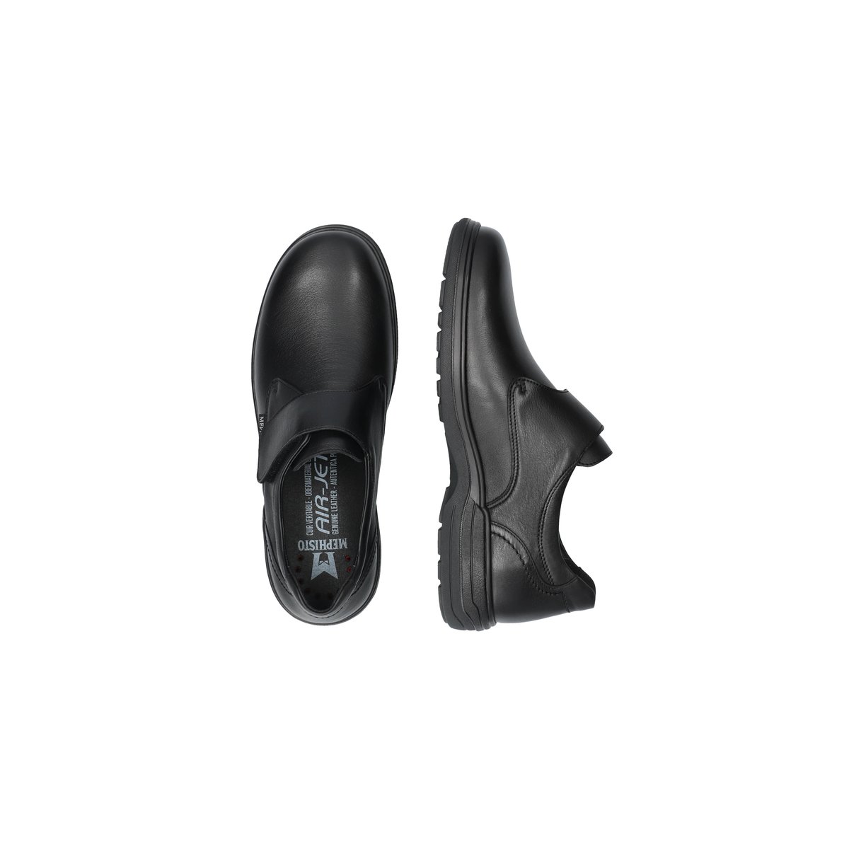 Mocassins en cuir DELIO noir p5125820, MEPHISTO