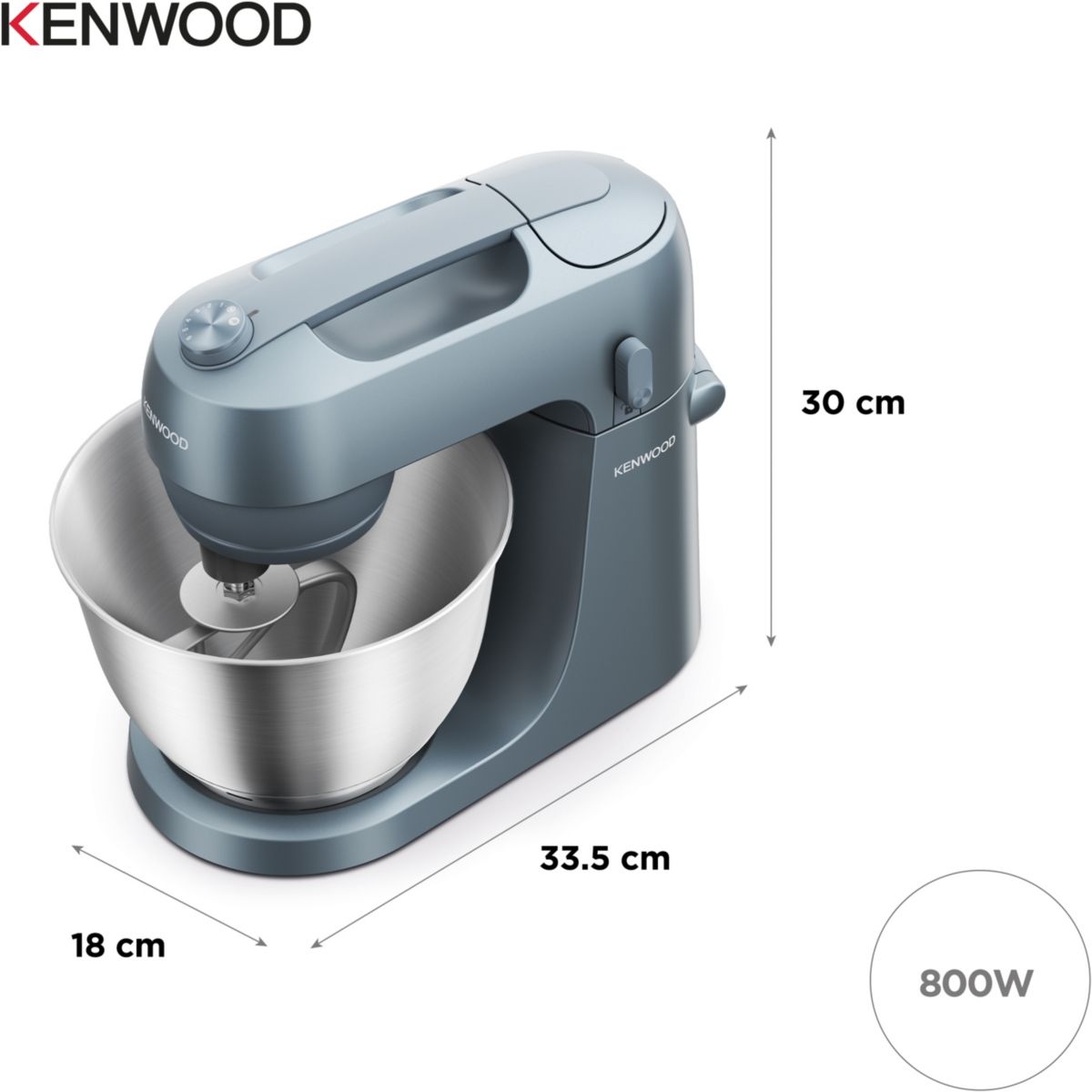 Robot pâtissier Go KZM35.000GY couleur unique, KENWOOD