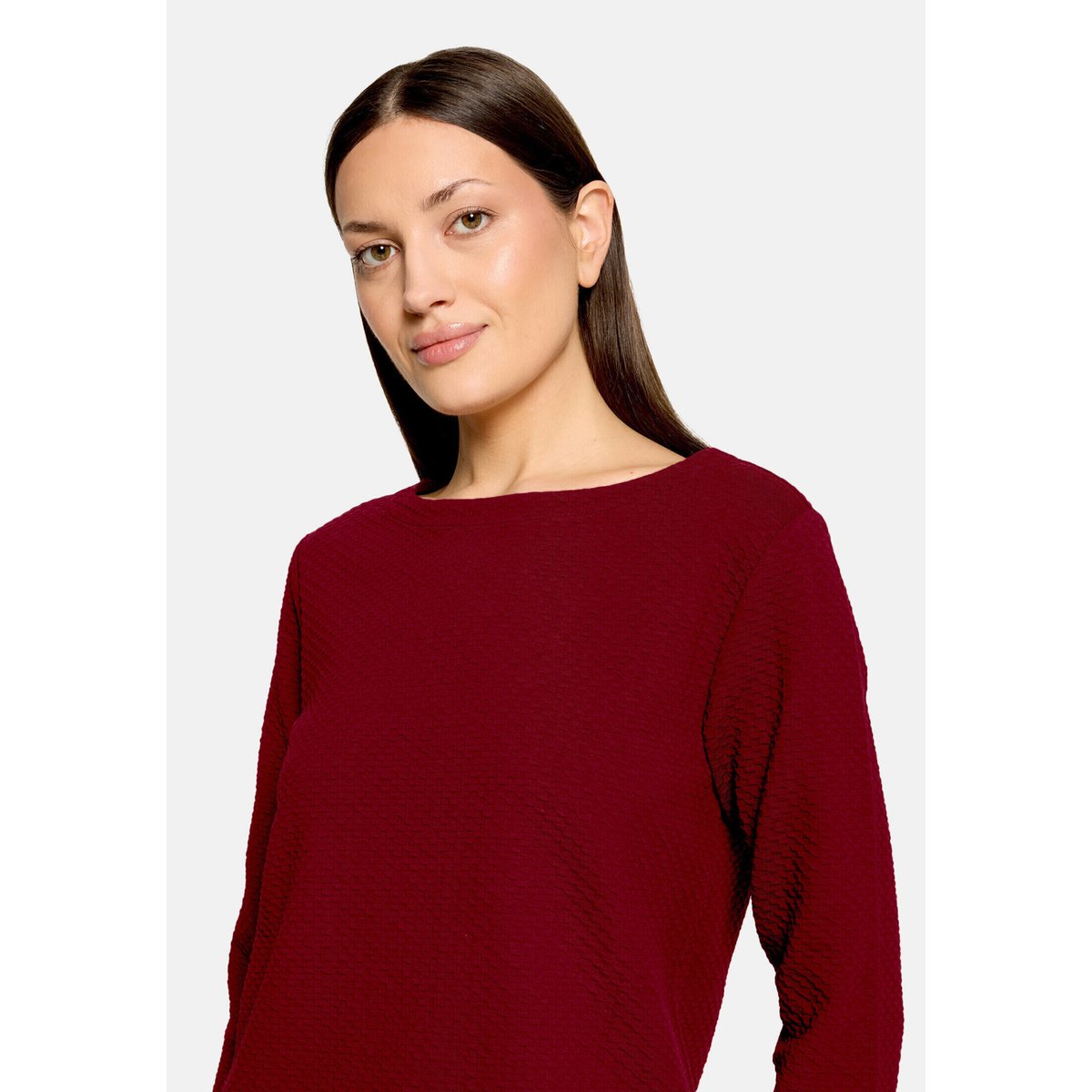 Haut casual avec structure fall burgundy, BETTY & CO