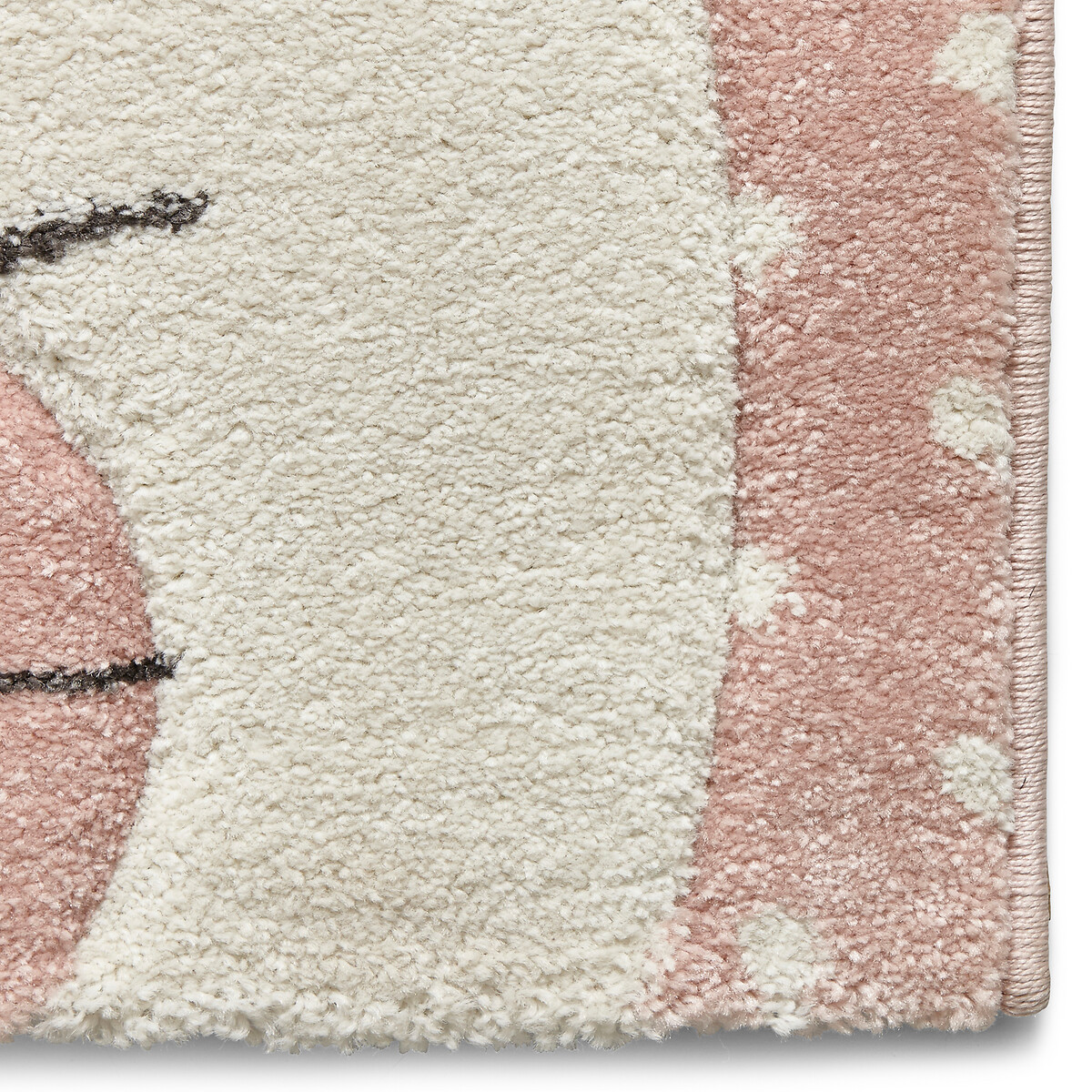Kids Bunny Spot Patterned Rug pink, SO'HOME