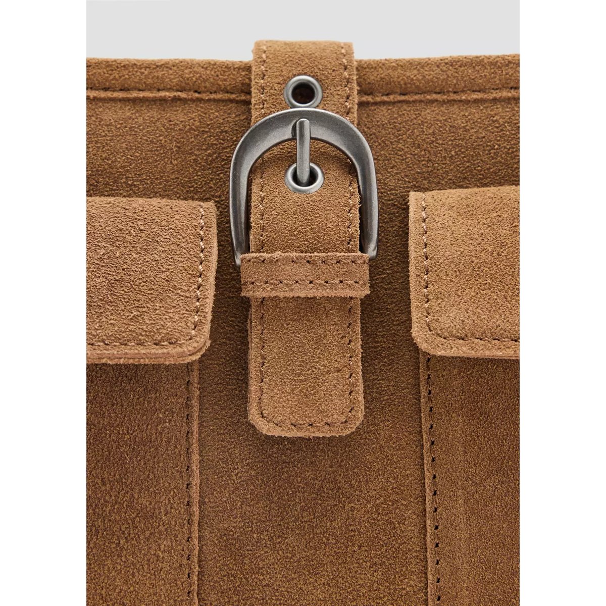 Sac cuir poches sable, MANGO TEEN