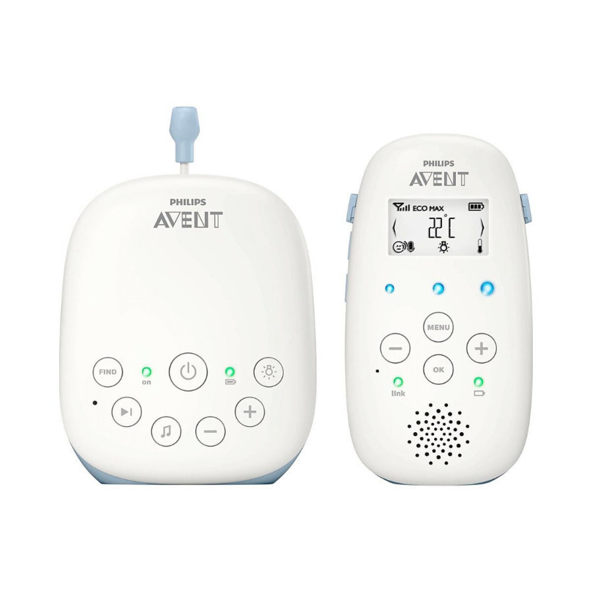 Babyphone DECT LCD blanc, PHILIPS AVENT