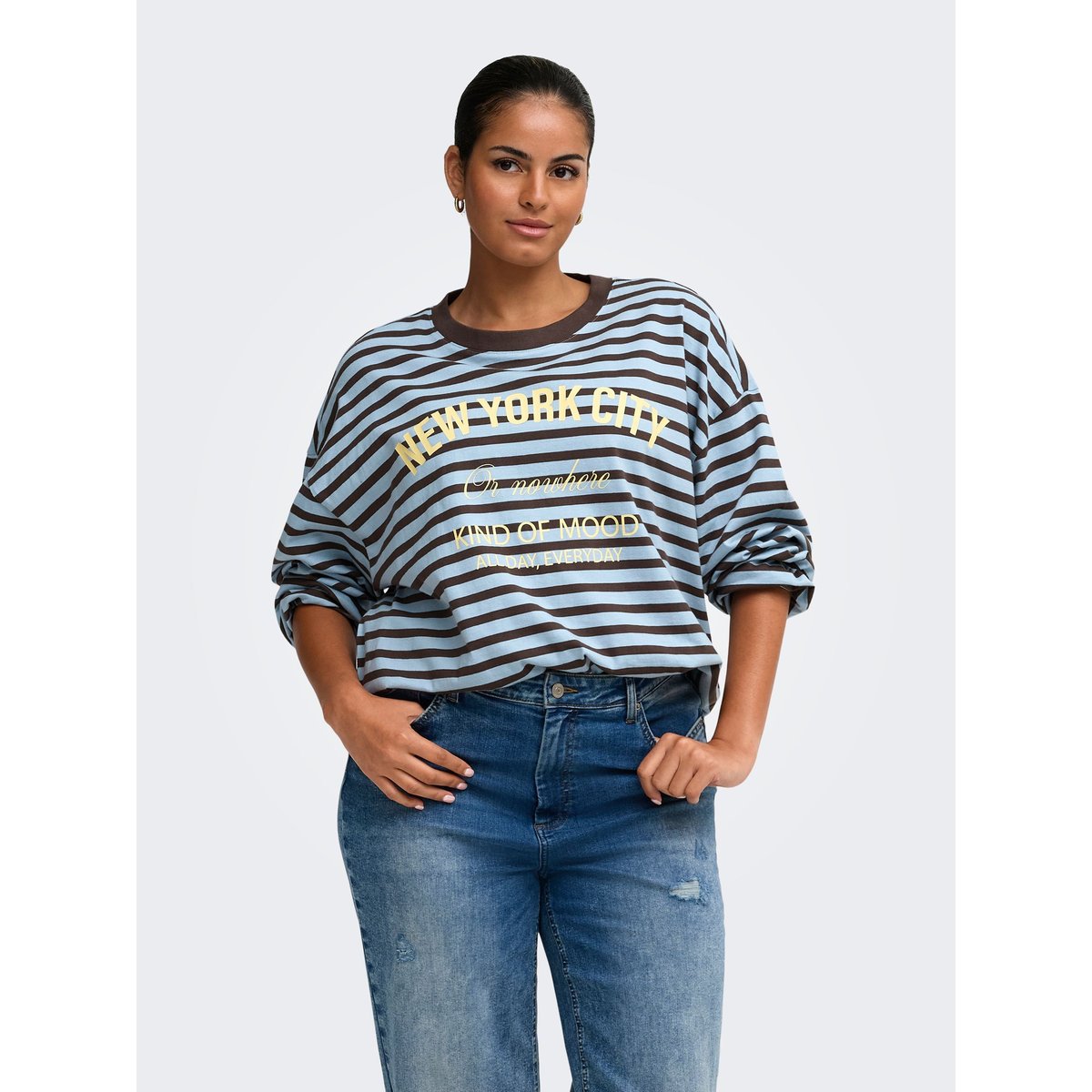 T-Shirt cashmere blue 1, ONLY CARMAKOMA