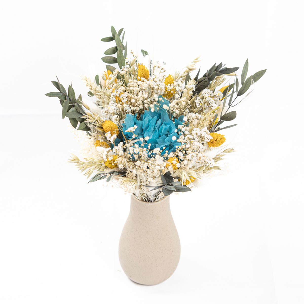 Bouquet de fleurs séchées S CHARLOTTE bleu, RECONCILIATION VEGETALE