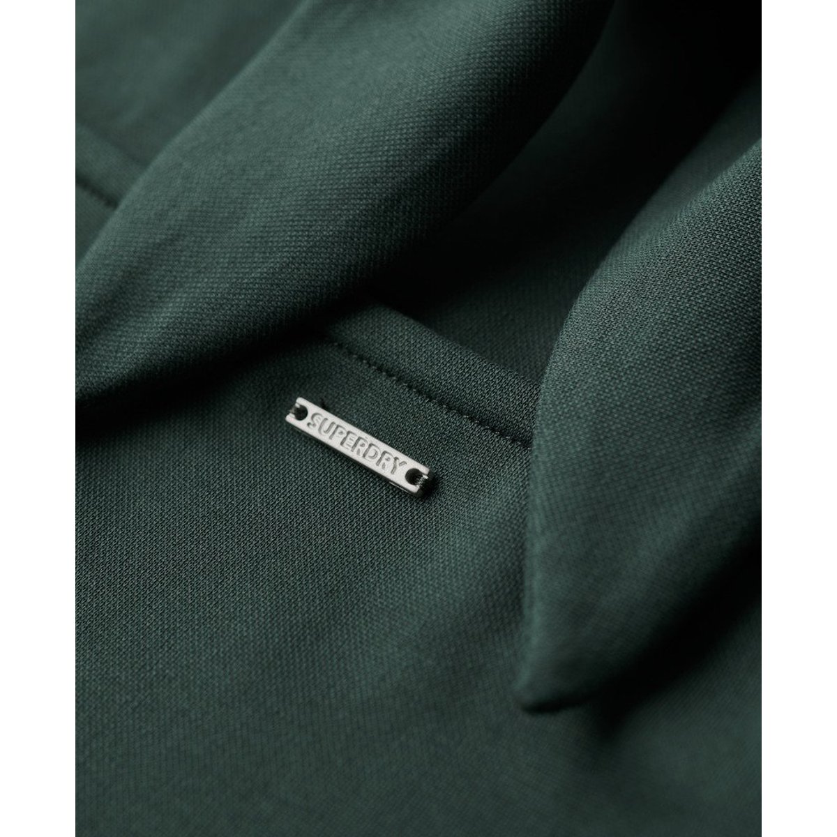 Robe en jersey à dos ouvert vert forêt, SUPERDRY