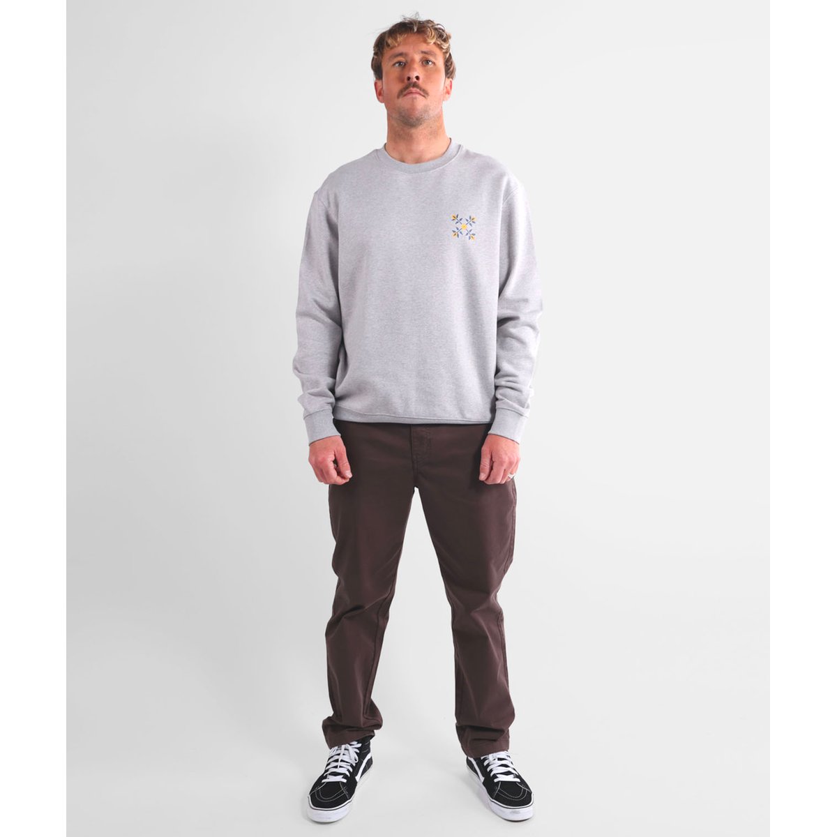 Sweat col rond SEREGOR gris chine, OXBOW