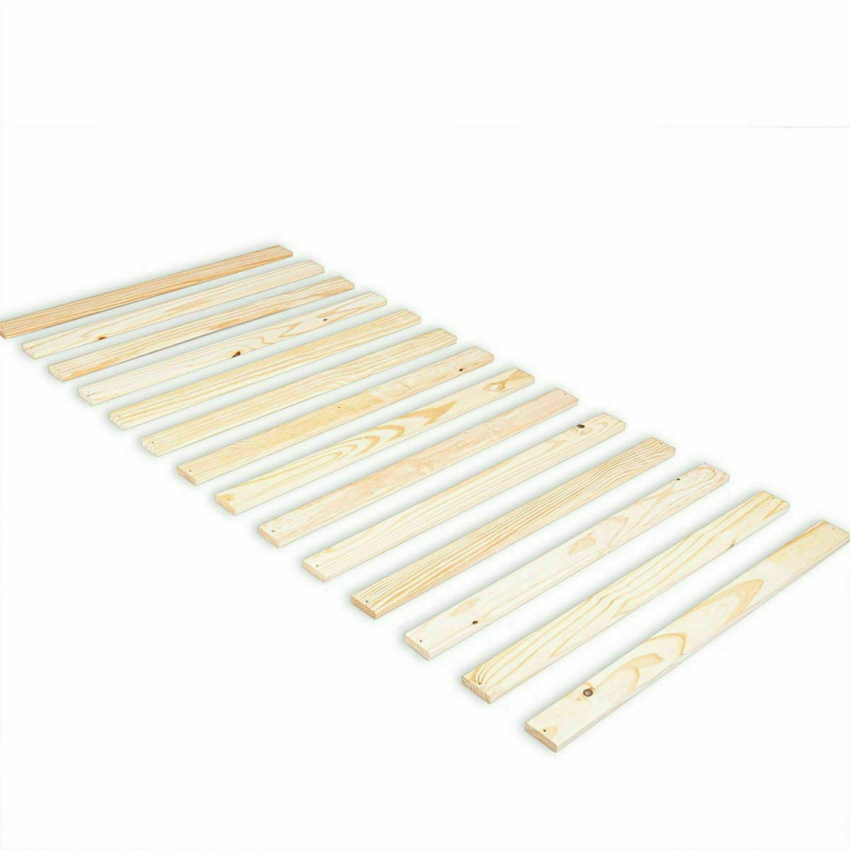 Pack lit avec matelas Bois massif LUPIN noisette, AKITEN RETAIL