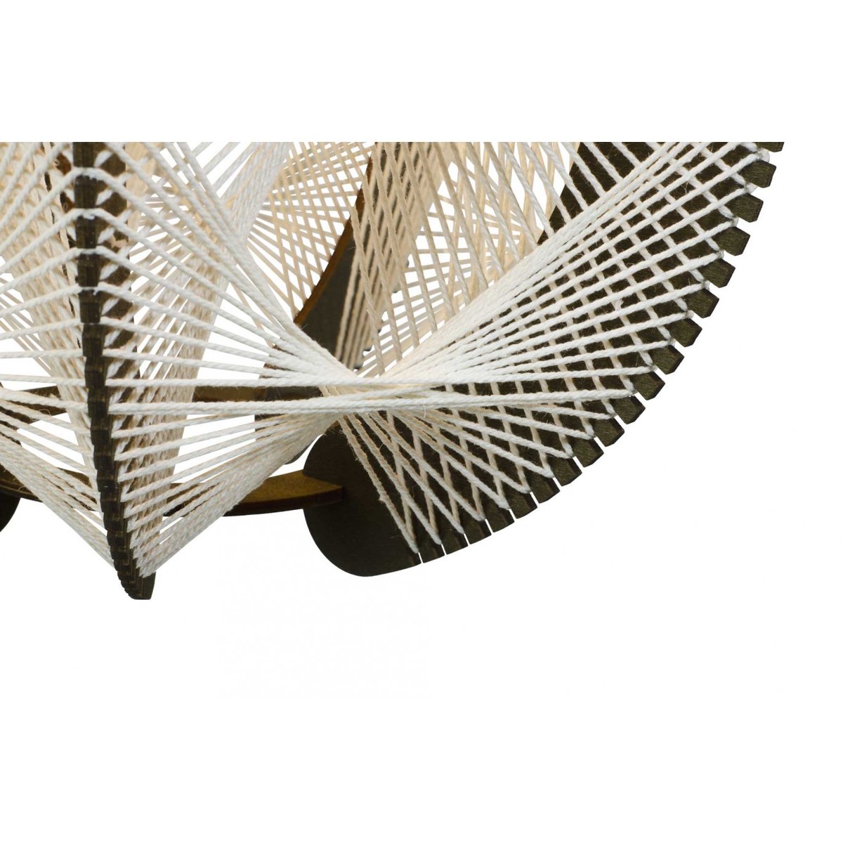 Suspension en fibres de bois de tilleul et fil de coton, TRADIA marron, C-CREATION