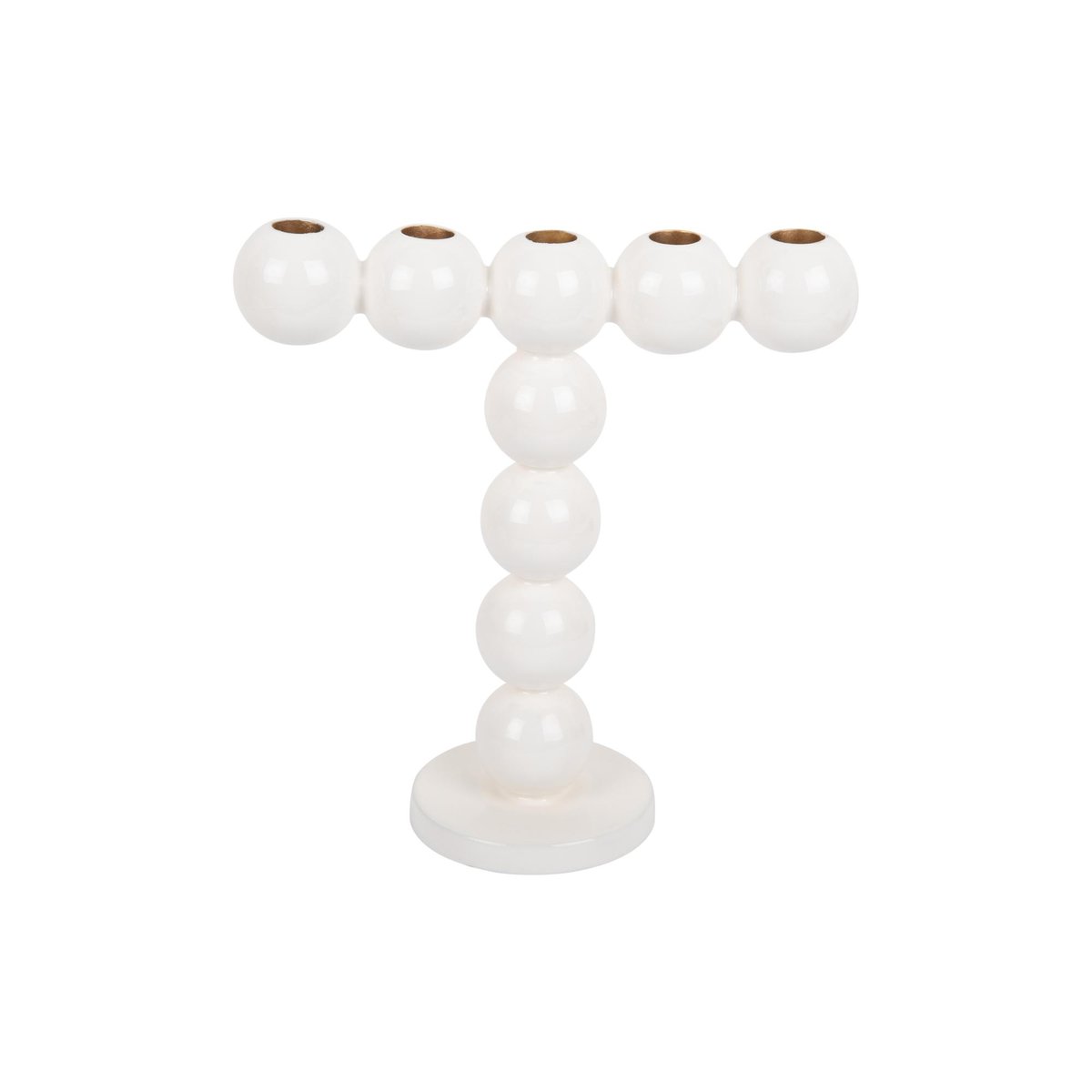 Chandelier Le fer BUBBLES HIGH blanc, PRESENT TIME
