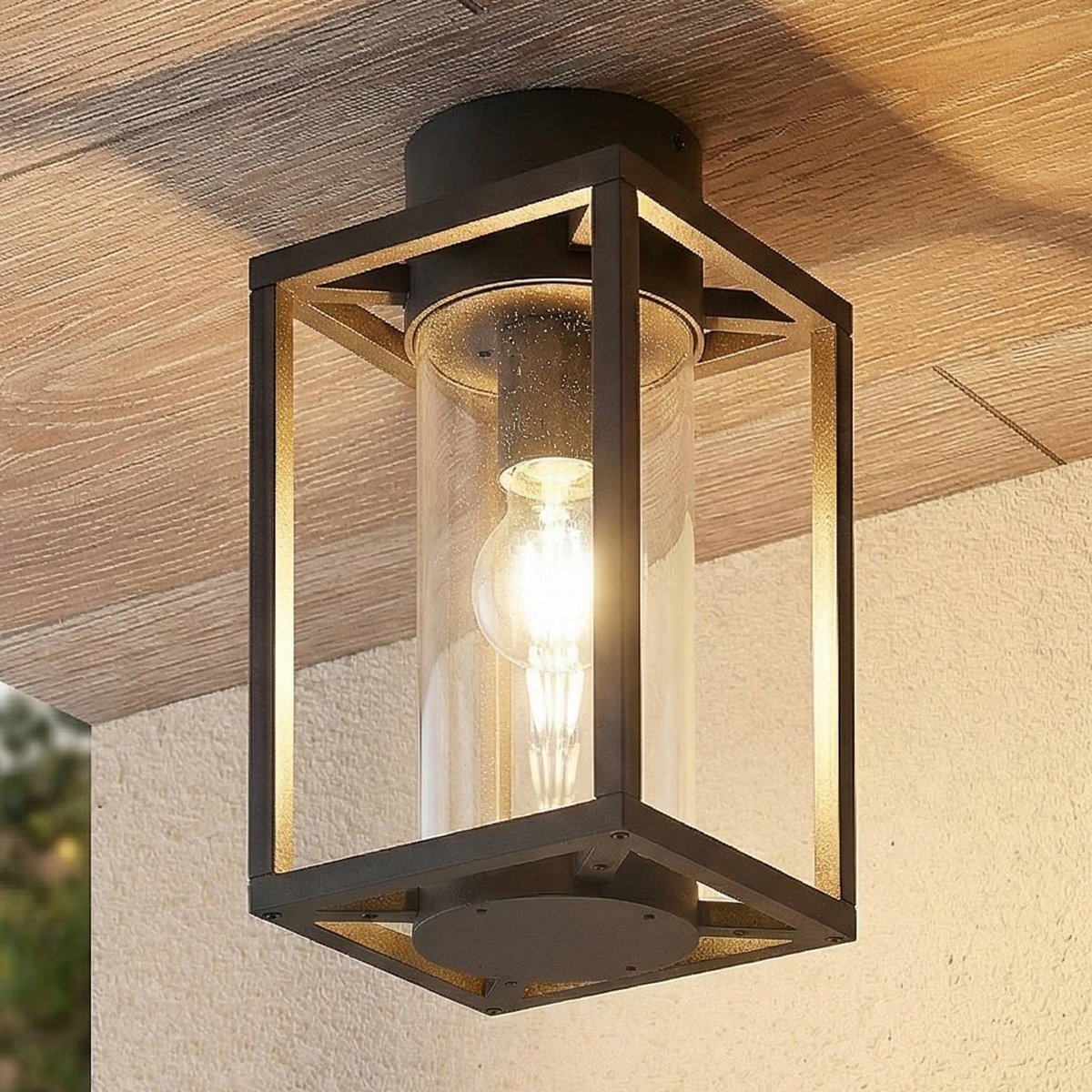 Plafonnier en aluminium moderne, Ferda anthracite, LUCANDE