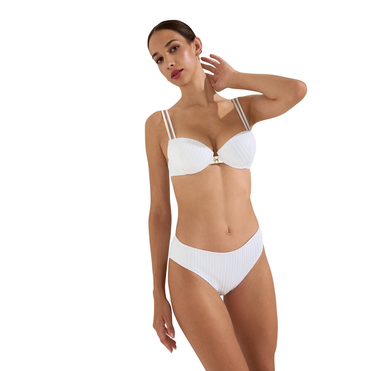 Haut maillot de bain préformé Sardinia blanc, LISCA