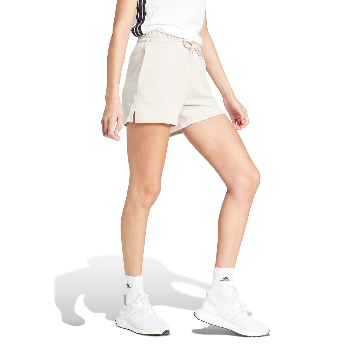 Short met klein logo Essentials ecru, ADIDAS SPORTSWEAR