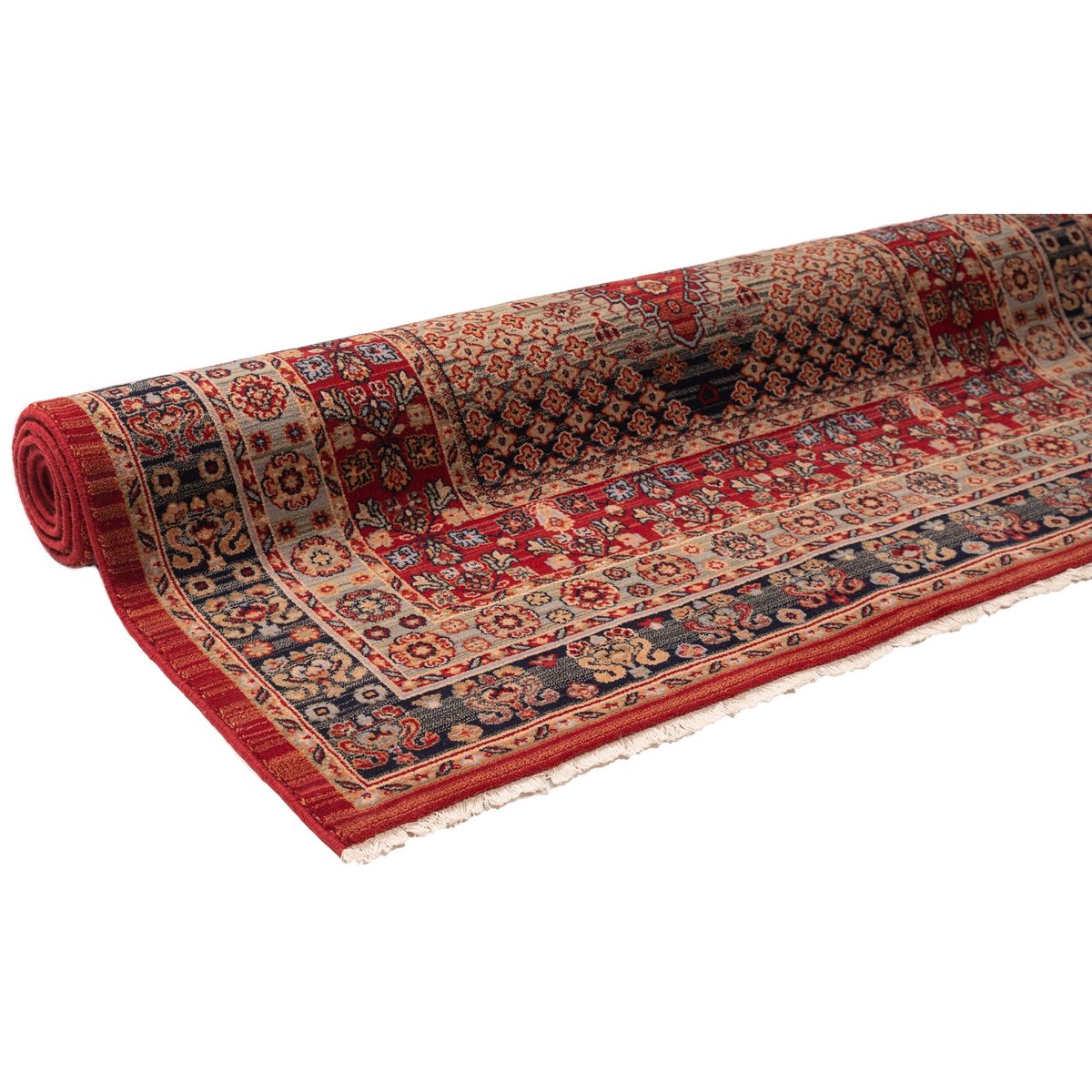 Tapis tissé au design oriental - SAHARNA rouge multicolore, THEKO