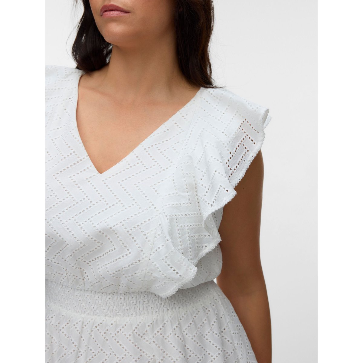 Robe Smockée snow white, VERO MODA