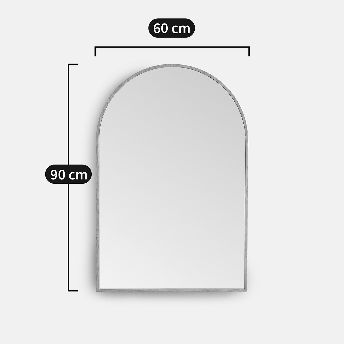 Miroir arche placage chêne 60x90 cm, Iodus naturel, LA REDOUTE INTERIEURS