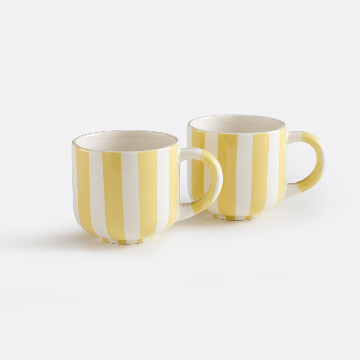 Lot de 2 mugs en céramique, Darcy jaune, LA REDOUTE INTERIEURS