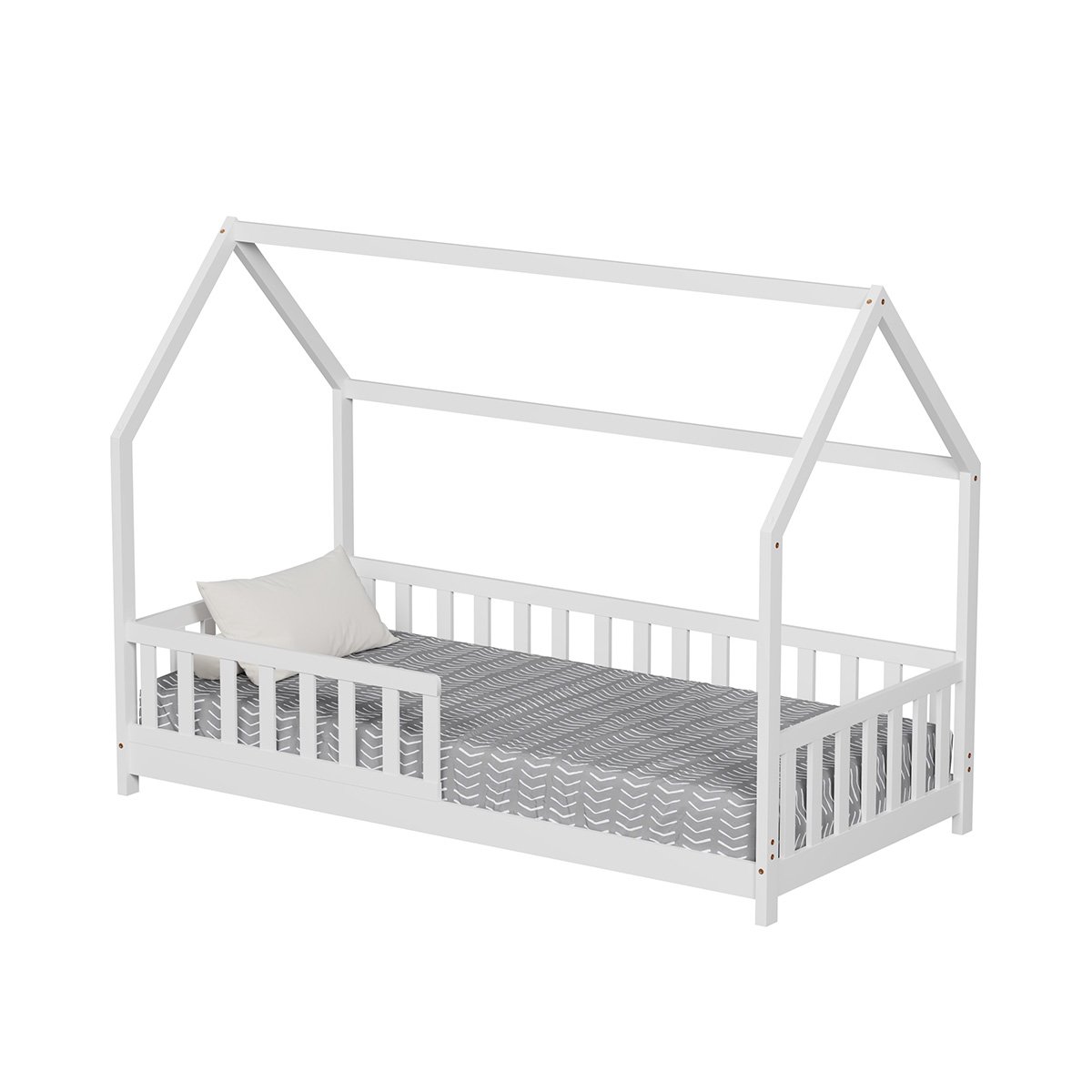 Lit cabane TCHOUPI blanc, MINEA