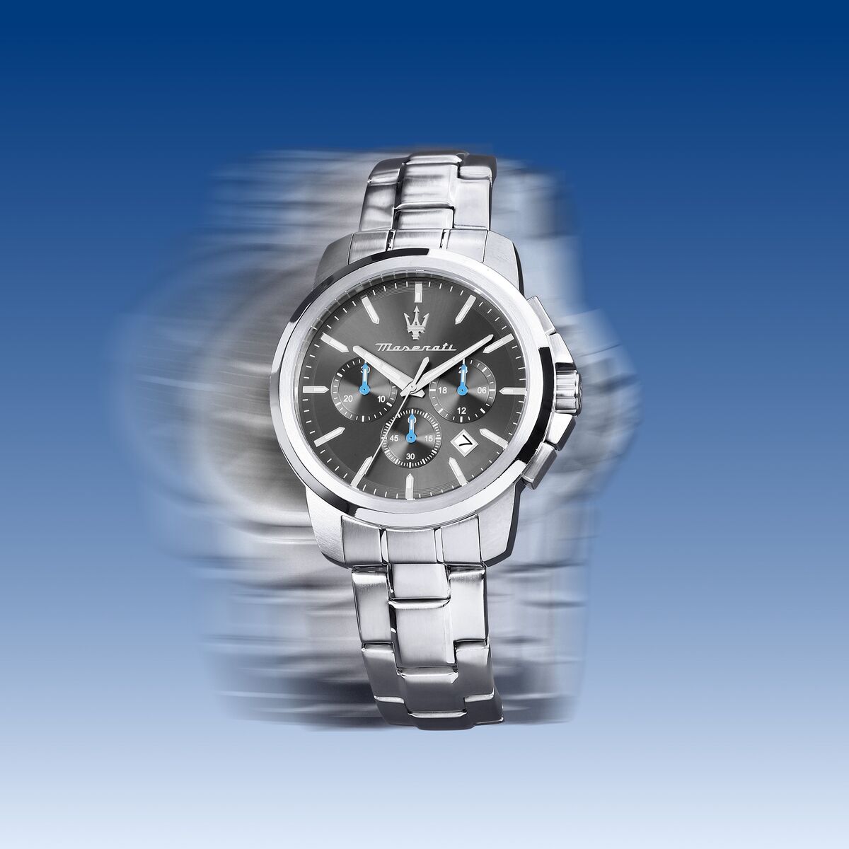 Montre Analogique SUCCESSO argenté noir argenté, MASERATI