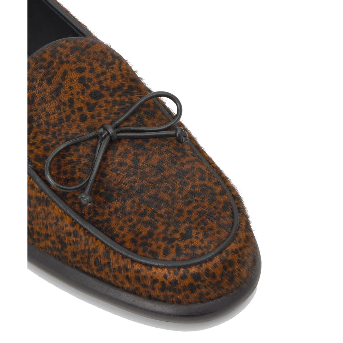 Mocassins en cuir à nœud décoratif ELISA caramel, CASTANER