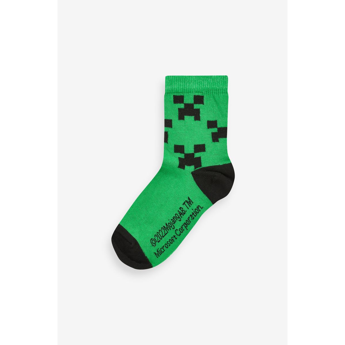 Chaussettes minecraft, lot de 5 vert/noir, NEXT