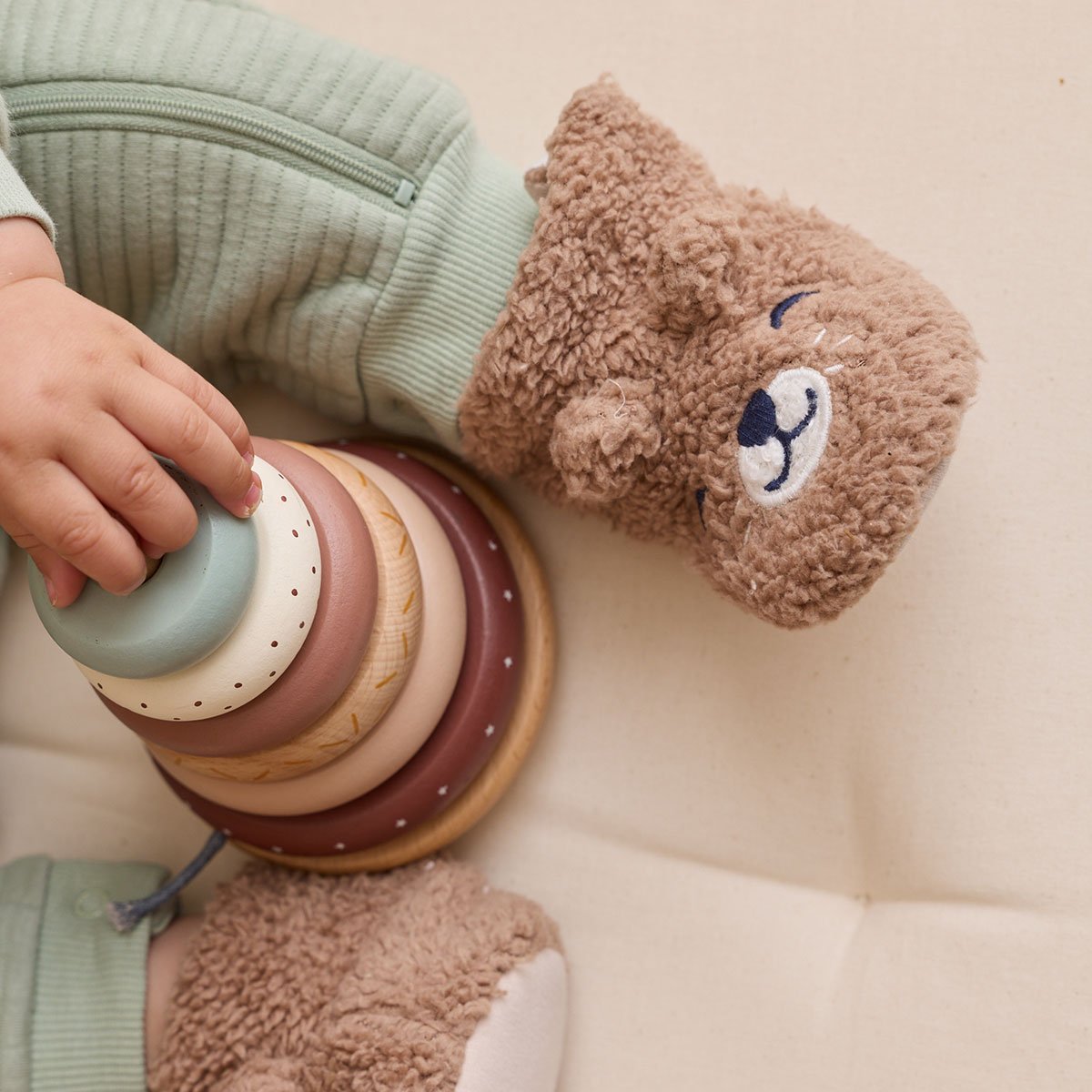 Chaussons bébé Charly marron, PETIT BEGUIN