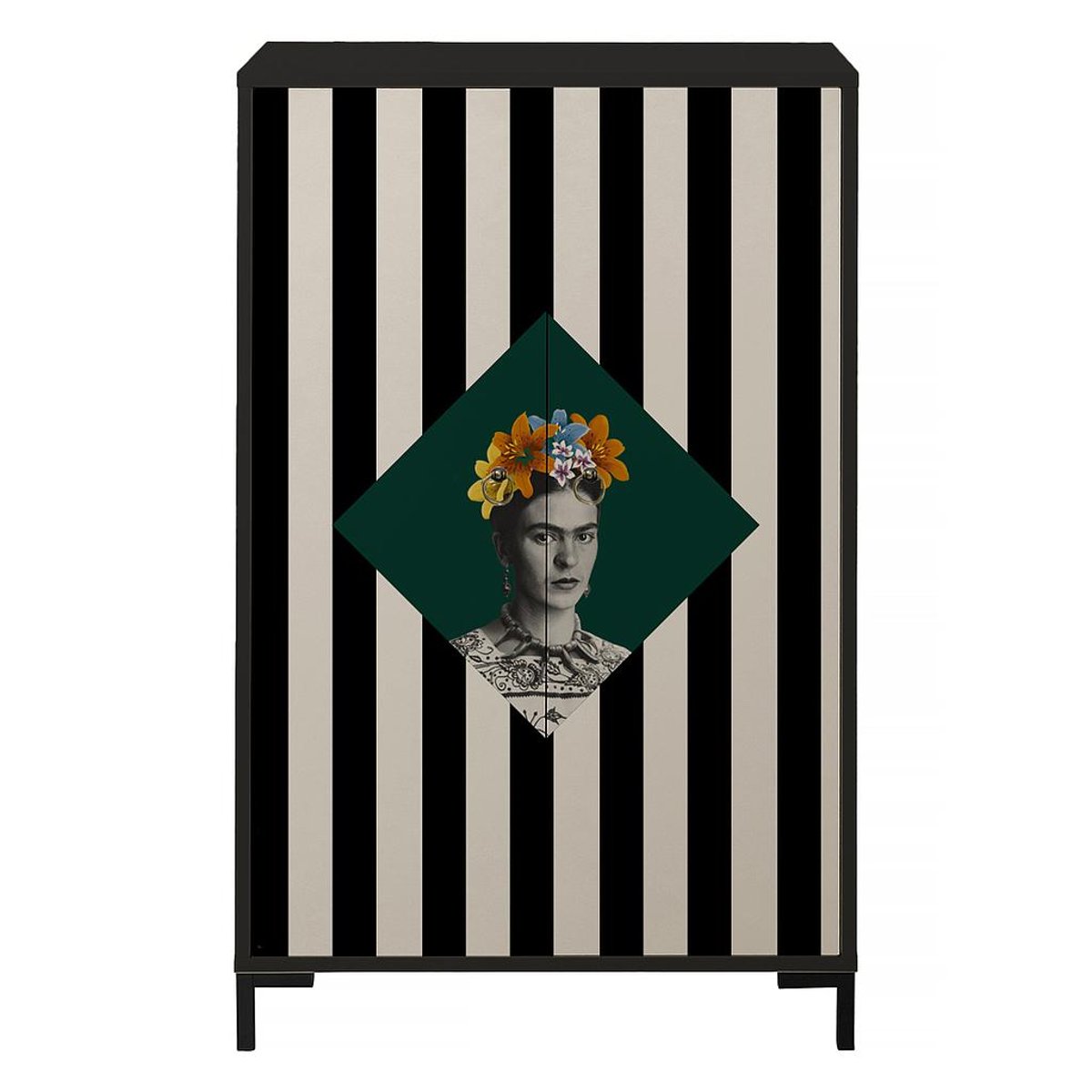 Buffet MDF 2 portes décoratives imprimé Frida WALTER imprimé frida, REALLY NICE THINGS