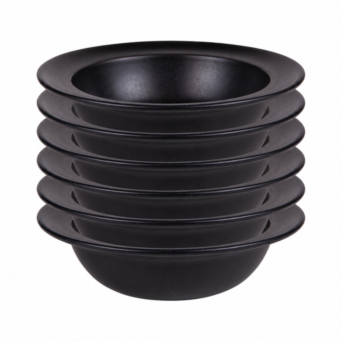 Assiette creuse Neo 19 cm (lot de 6) - NEO noir, TABLE PASSION