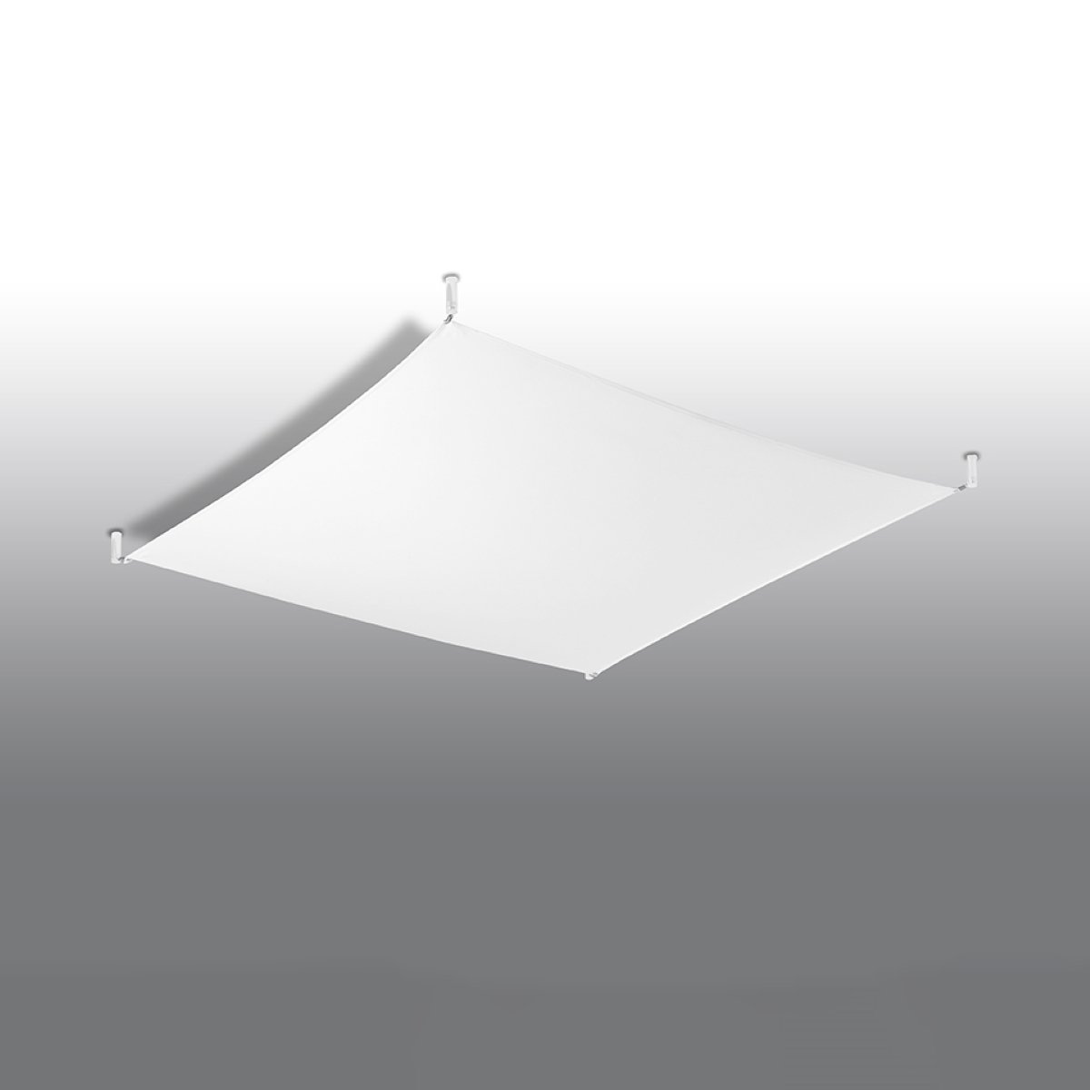 Plafonnier Tissu Blanc G13 4 Luna blanc, EDEN