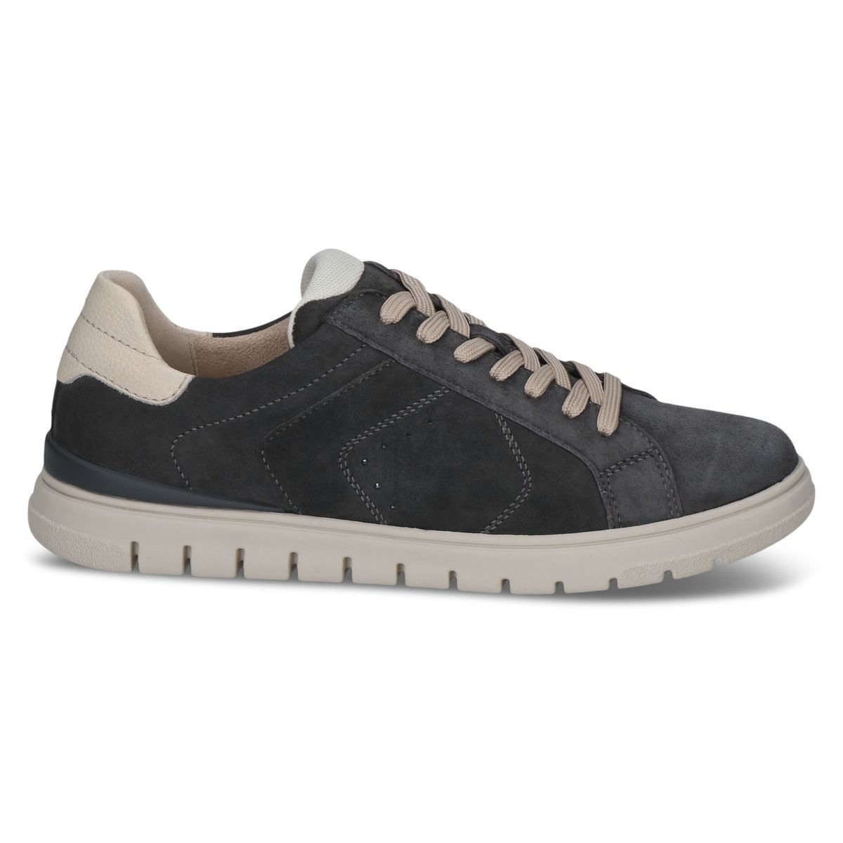 Basket en cuir gris clair, CAPRICE