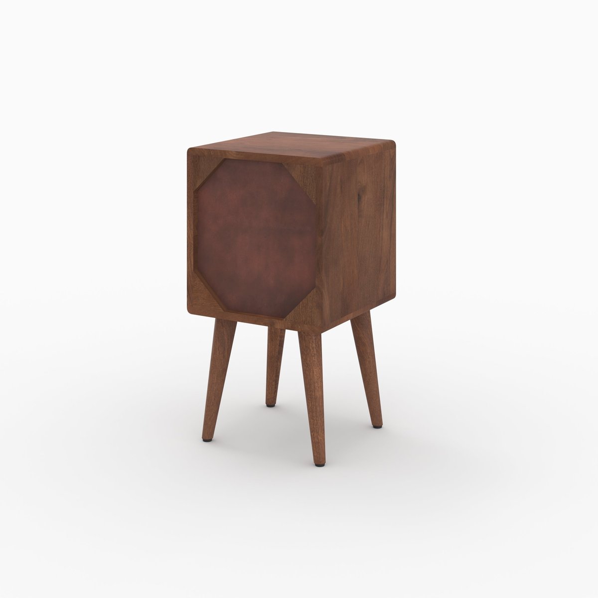Table de chevet en bois de manguier - ORÉA marron, MAISON PAVANE