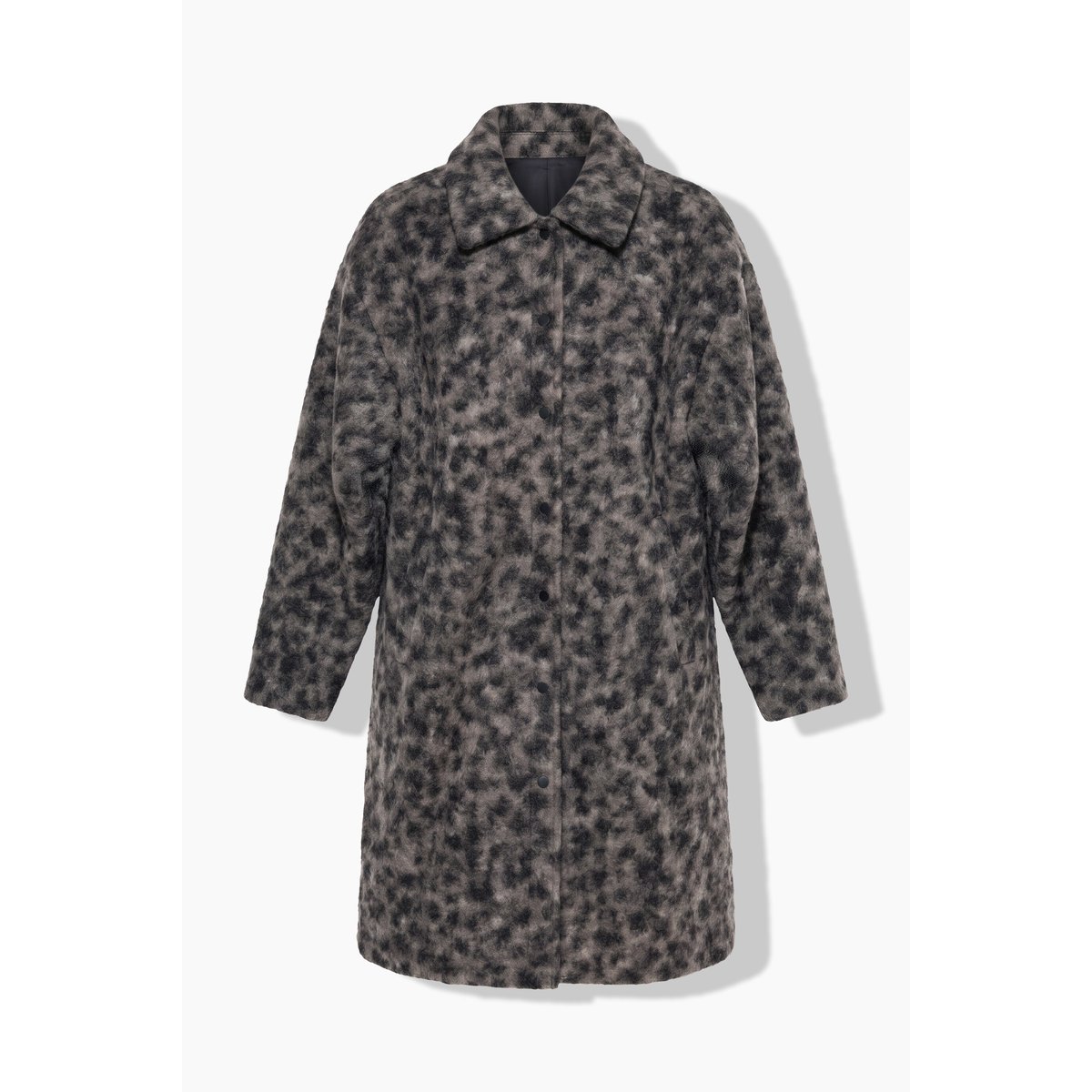 Manteau en peluche, coupe desserée anthracite, STUDIO UNTOLD